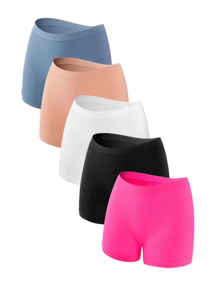 5-Pack Invisible Thin Safety Hip Lift Boxer Shorts