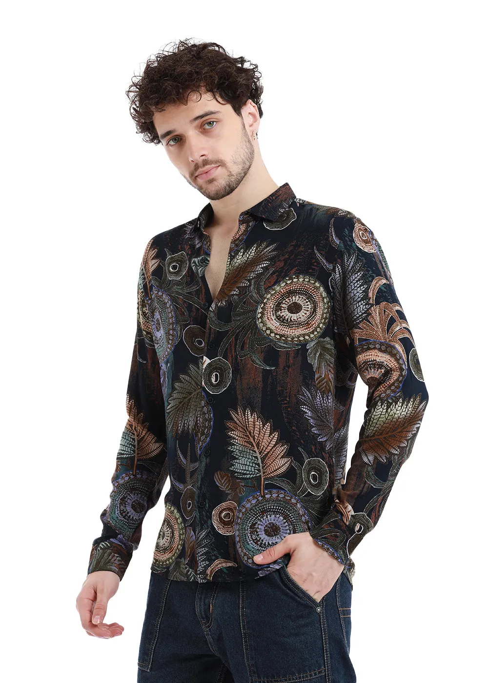 Areca Blue Feather Shirt