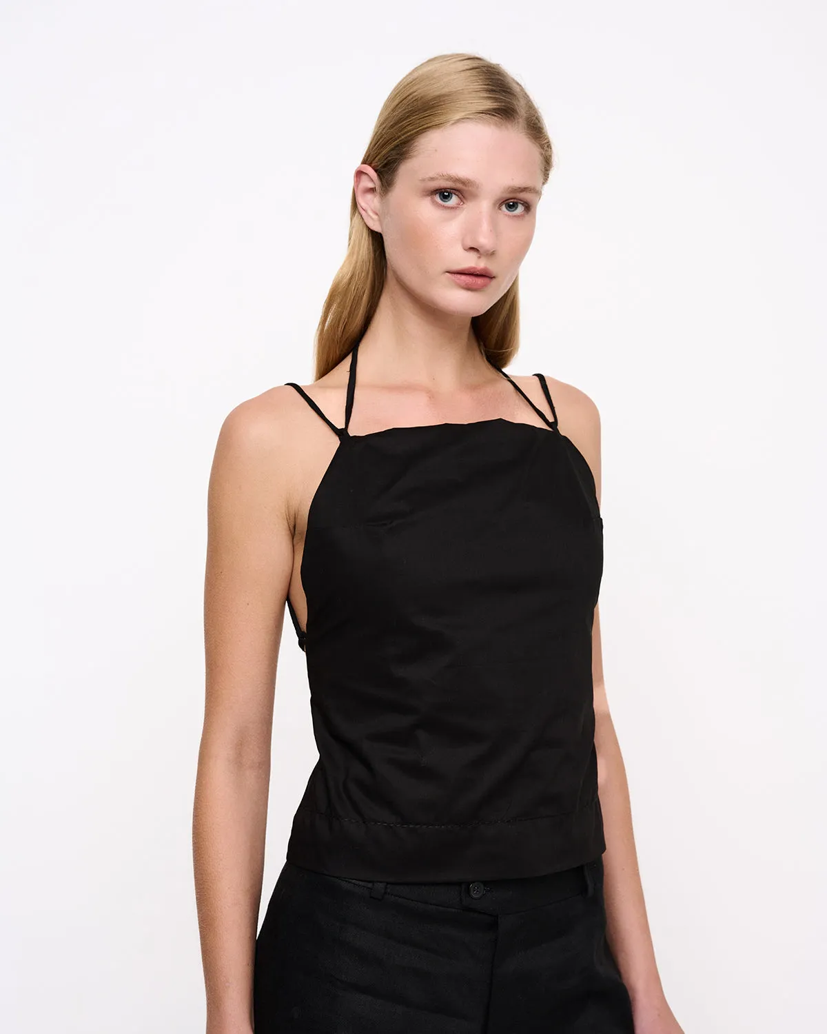 Backless Top Black