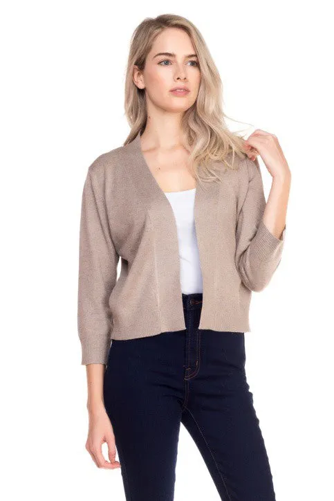 Barely Bolero Open Cardigan