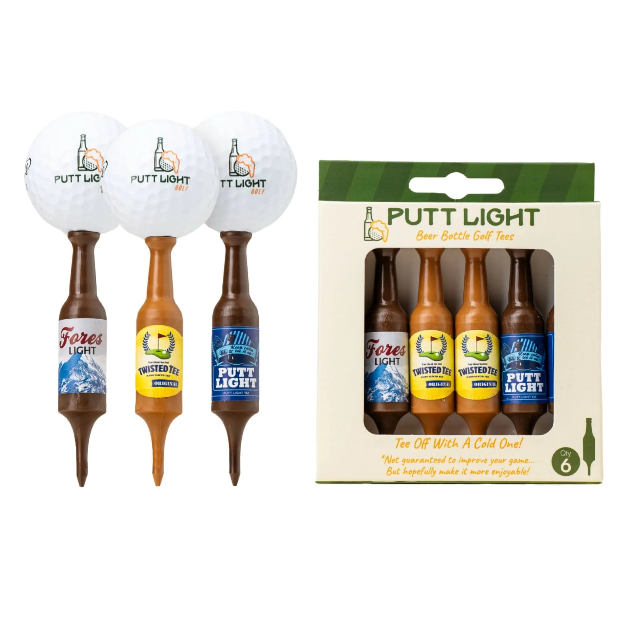 Beer Bottle Golf Tees (Variety Pack)