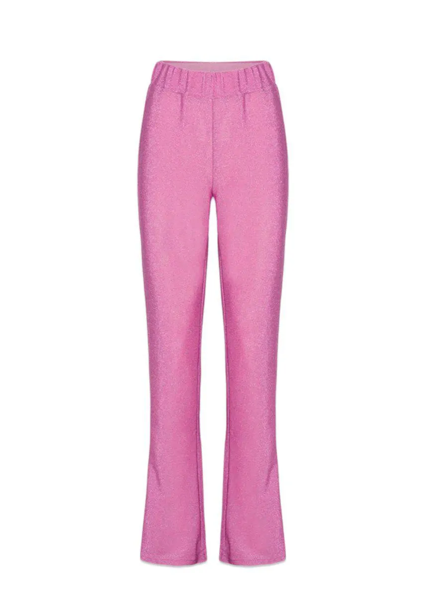 Cattia Trousers - Soft Rose Glitter