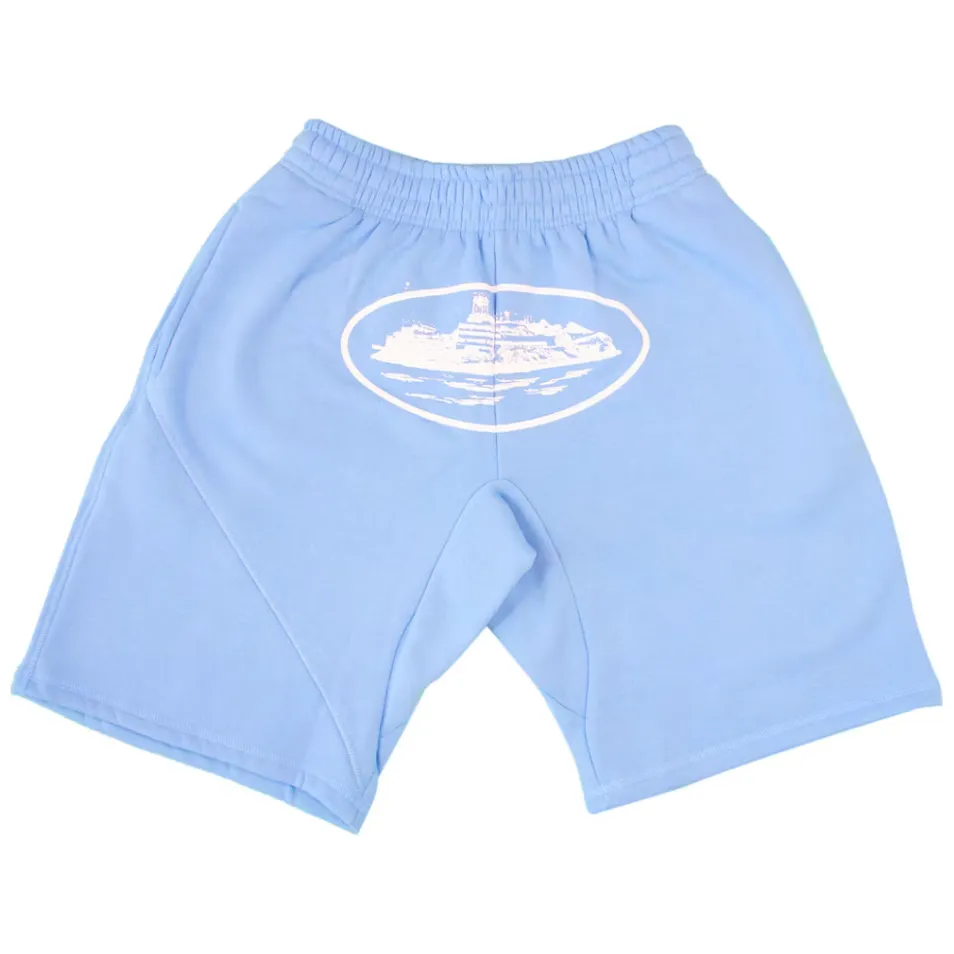 Corteiz Alcatraz Shorts Baby Blue