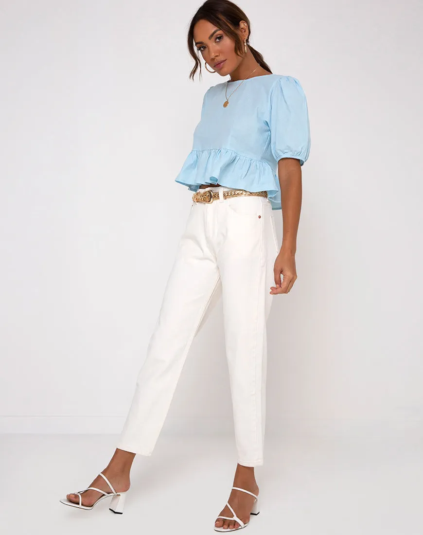 Ellen Top in Sky Blue