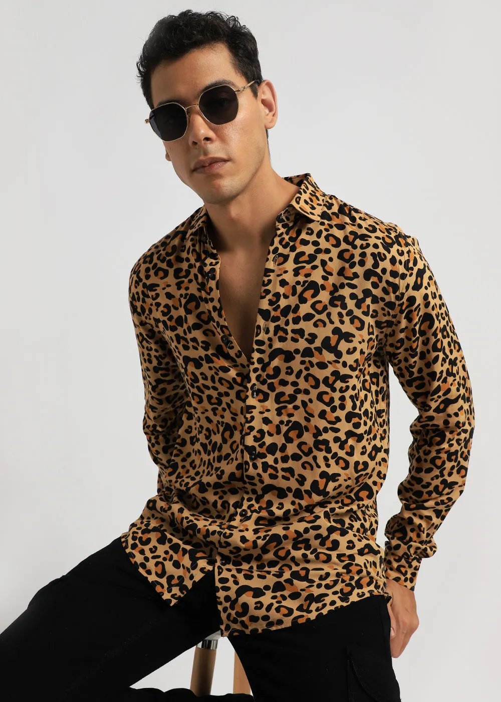 Feline Print Full sleeve shirt