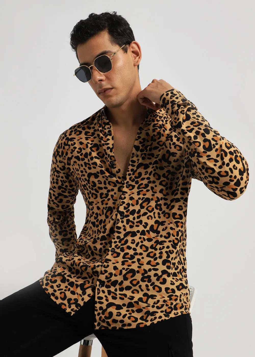 Feline Print Full sleeve shirt