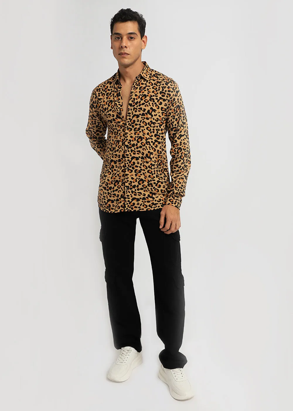 Feline Print Full sleeve shirt