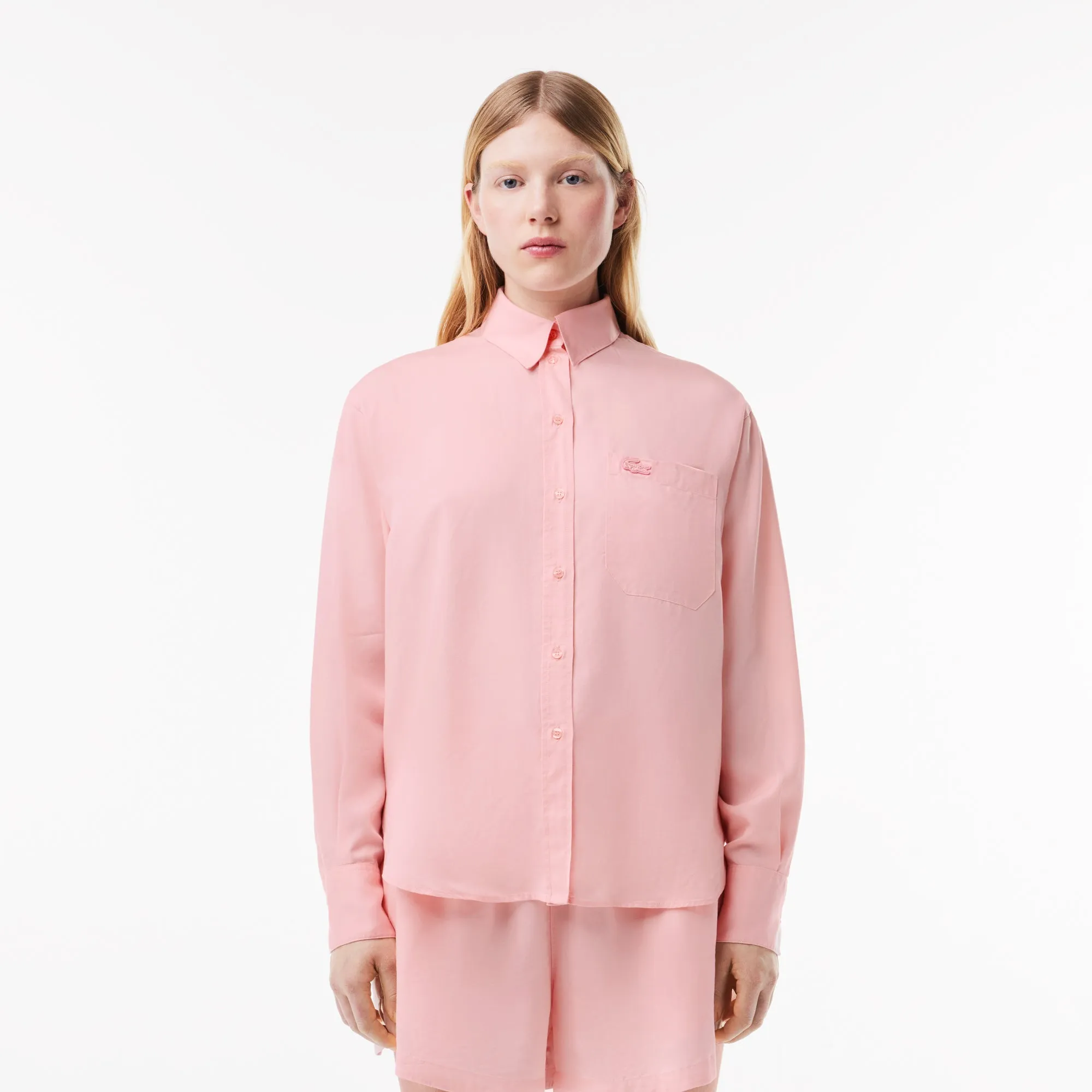 Flowing, Oversized Lyocell Shirt