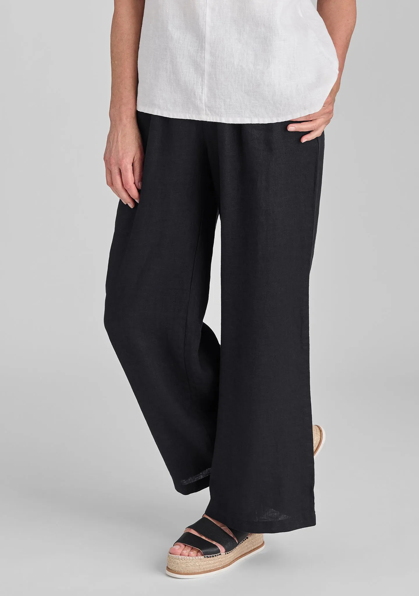 Flowing Pant - Linen Pants With Elastic Waist