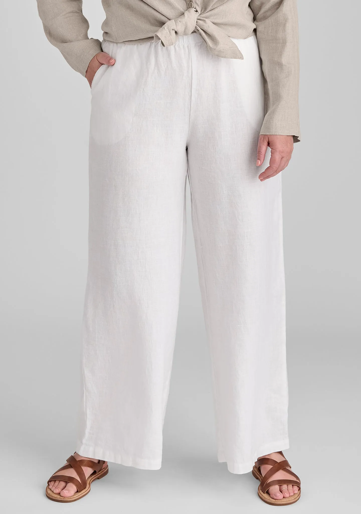 Flowing Pant - Linen Pants With Elastic Waist