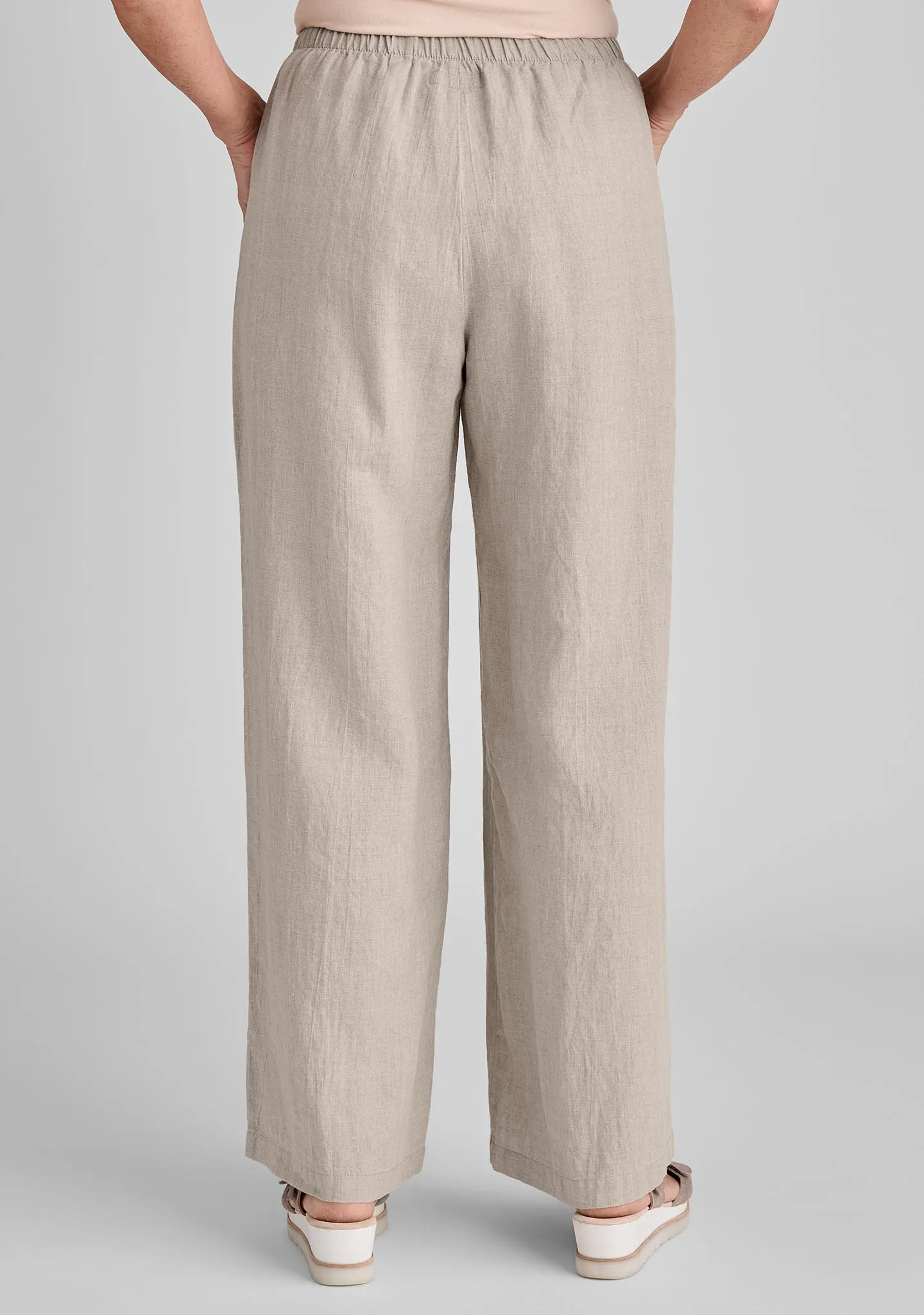 Flowing Pant - Linen Pants With Elastic Waist