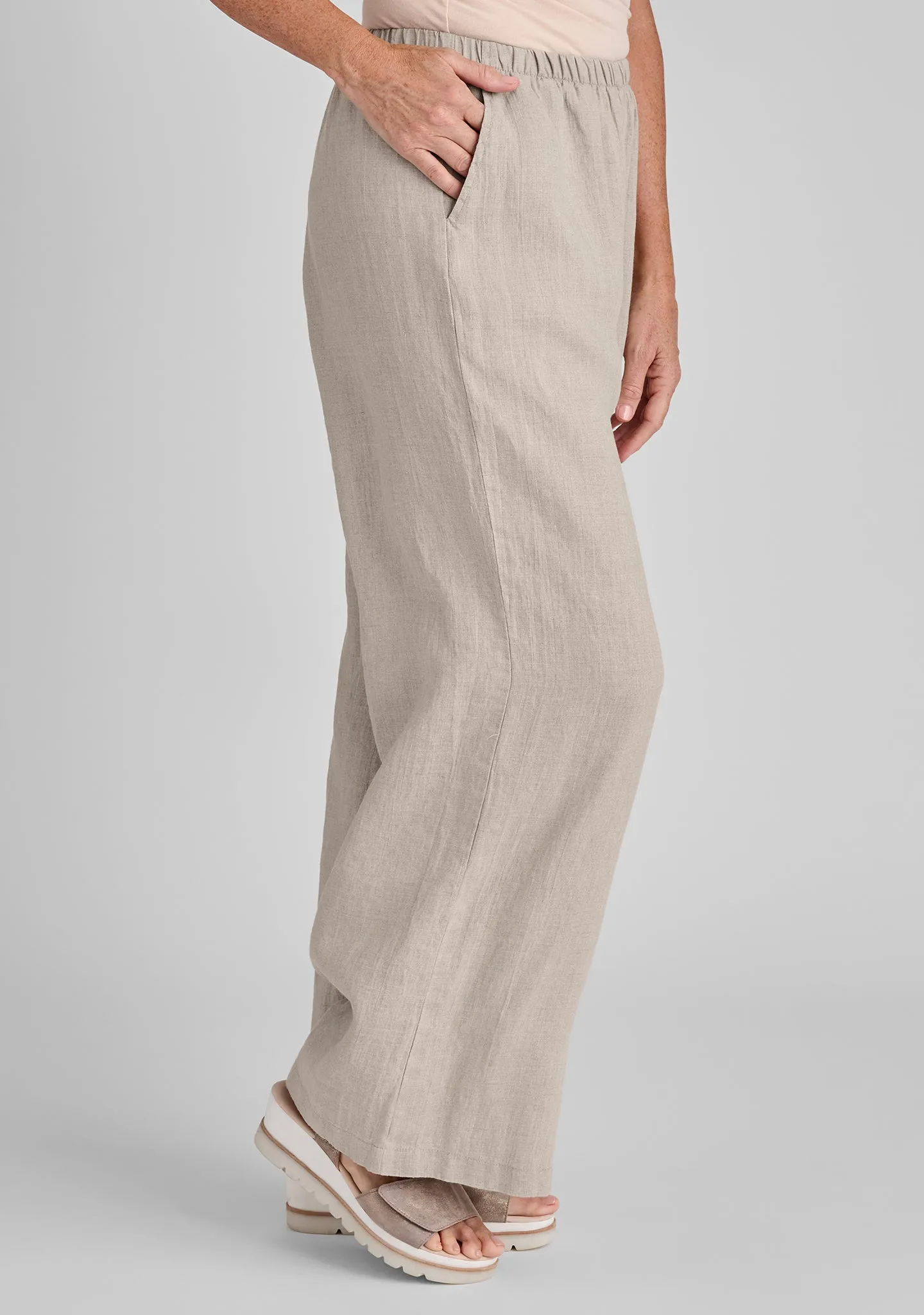 Flowing Pant - Linen Pants With Elastic Waist