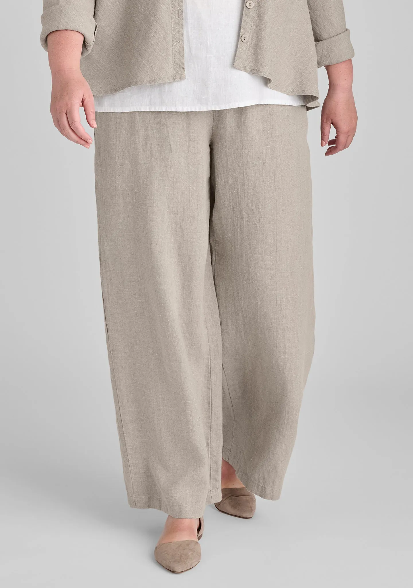 Flowing Pant - Linen Pants With Elastic Waist