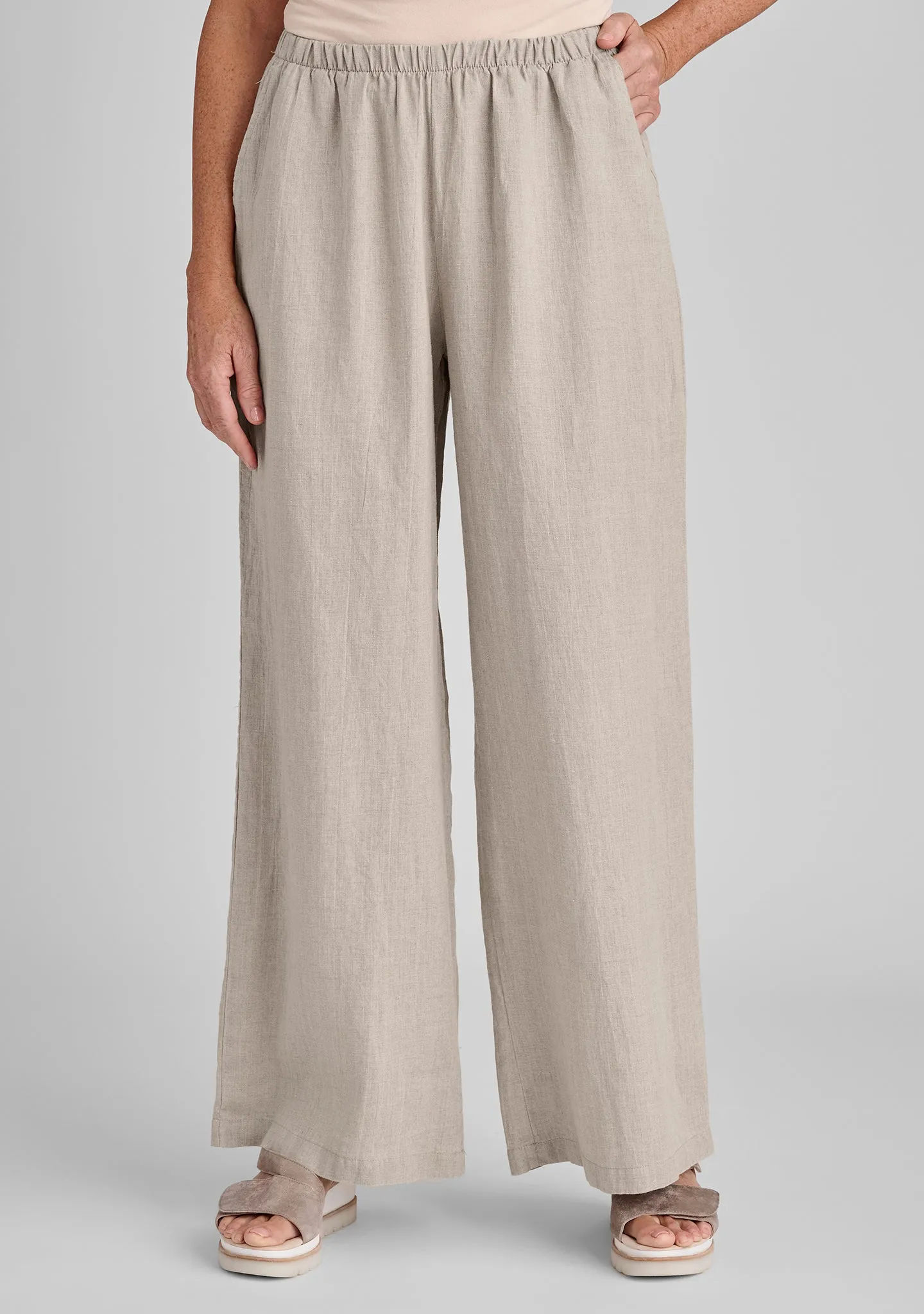 Flowing Pant - Linen Pants With Elastic Waist