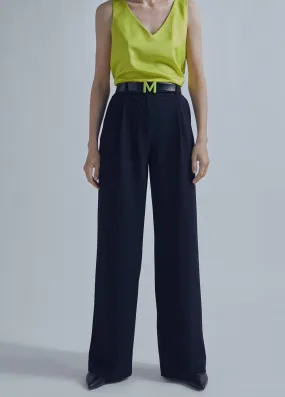 Flowing twill trousers