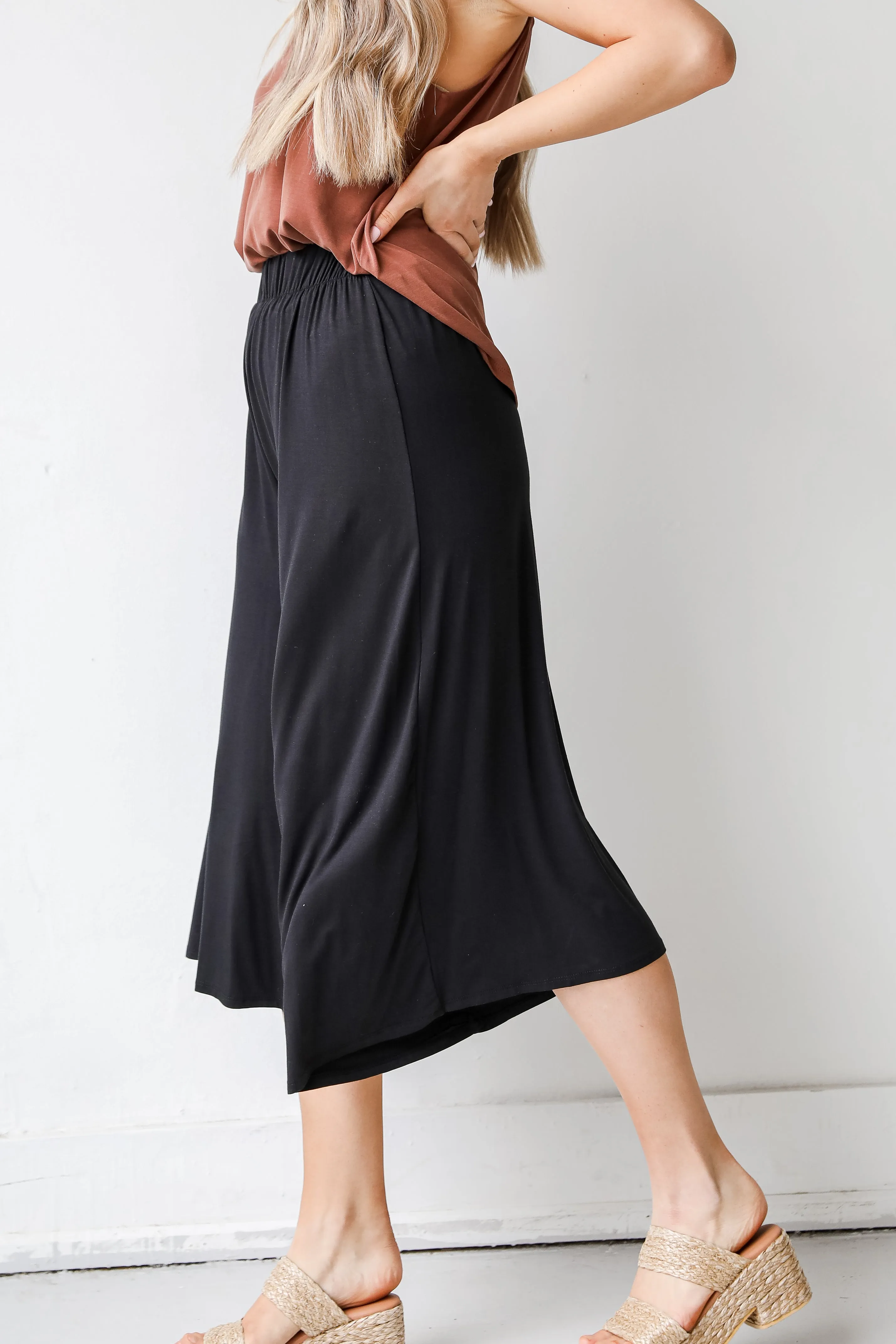 Flowing With It Culotte Pants