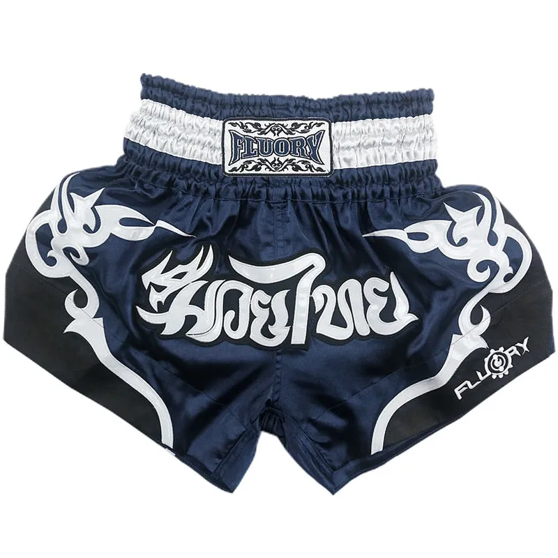 Fluory Men Women Kids Fight shorts Boxing Pants Shorts embroidery MMA Shorts Muay Thai shorts