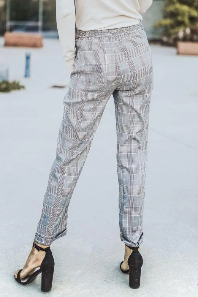 Kadin Plaid Trousers