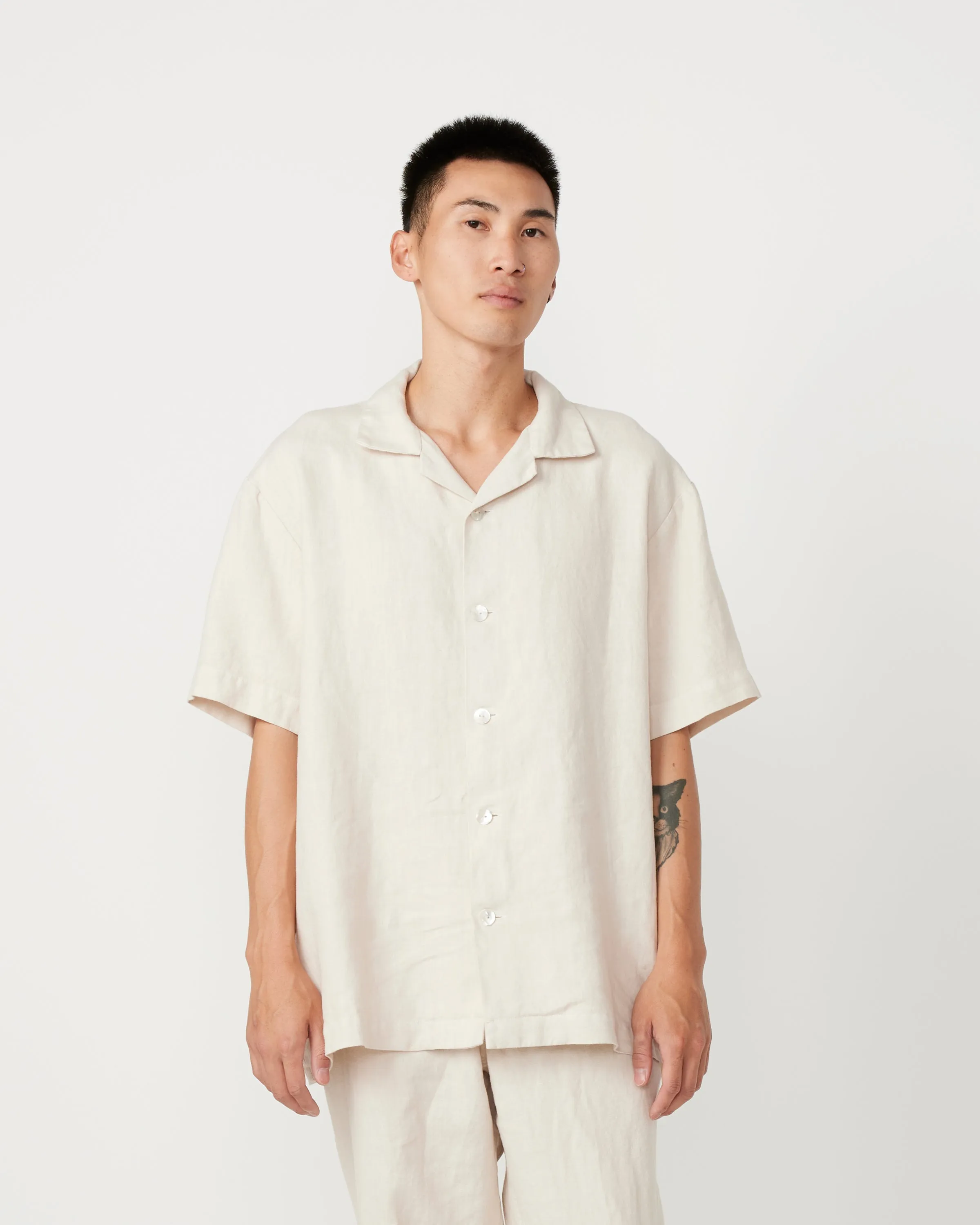 Linen Haus Shirt in Sand