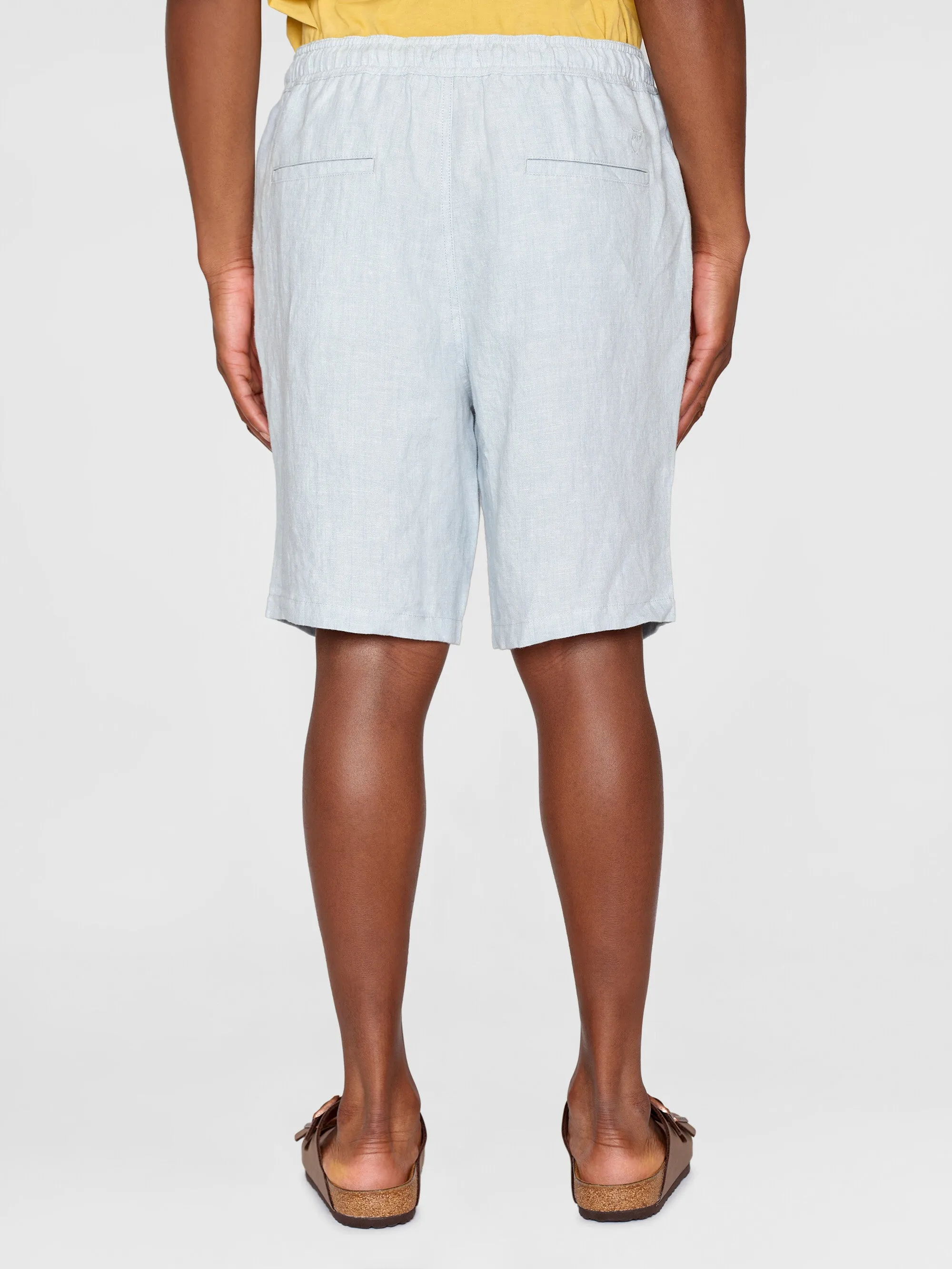 Loose Linen shorts - Dusk Blue