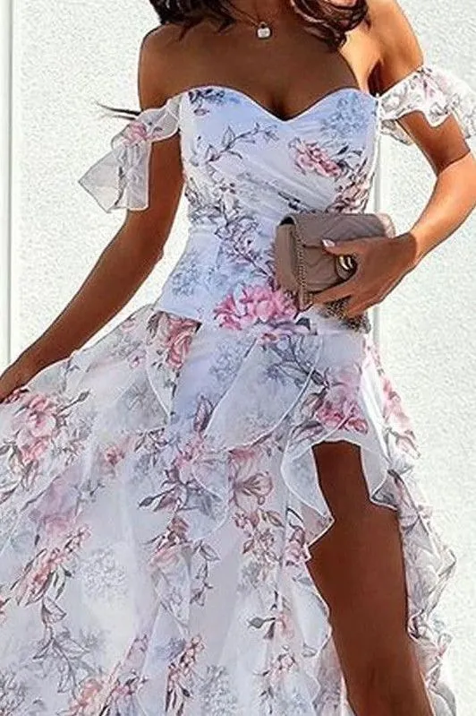 Loose long floral dress