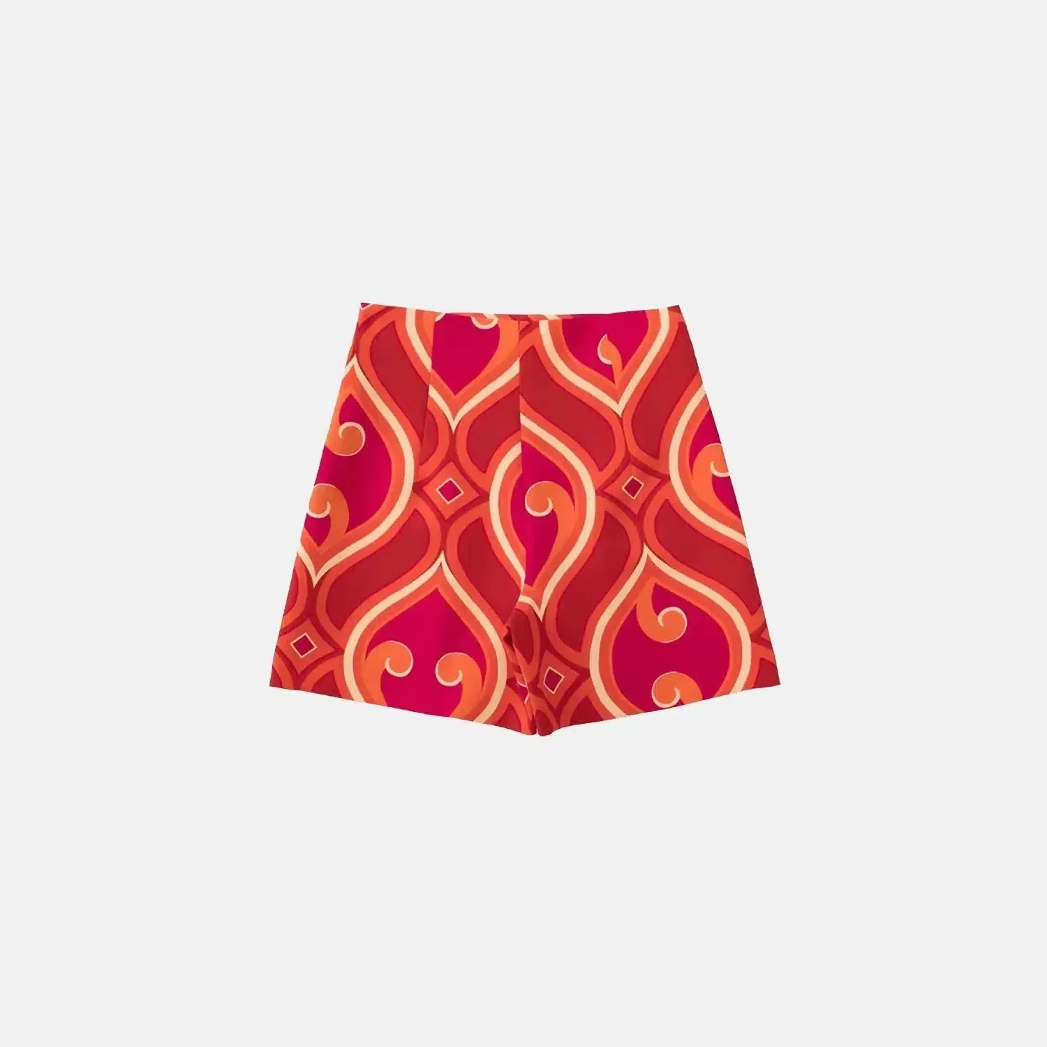 Mandorla Dreams Set – Mandala print – Tailored high-waisted shorts