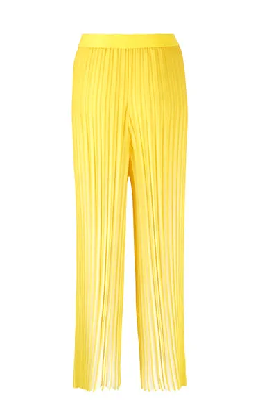 Marccain Yellow Pleated Pants