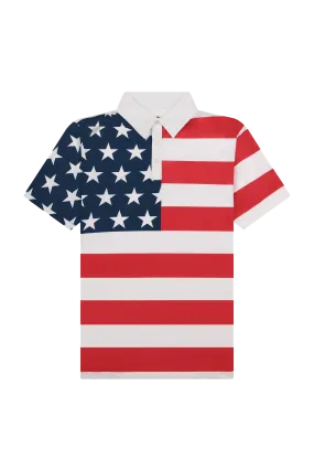 Men's Breezy Polo - Stars & Stripes