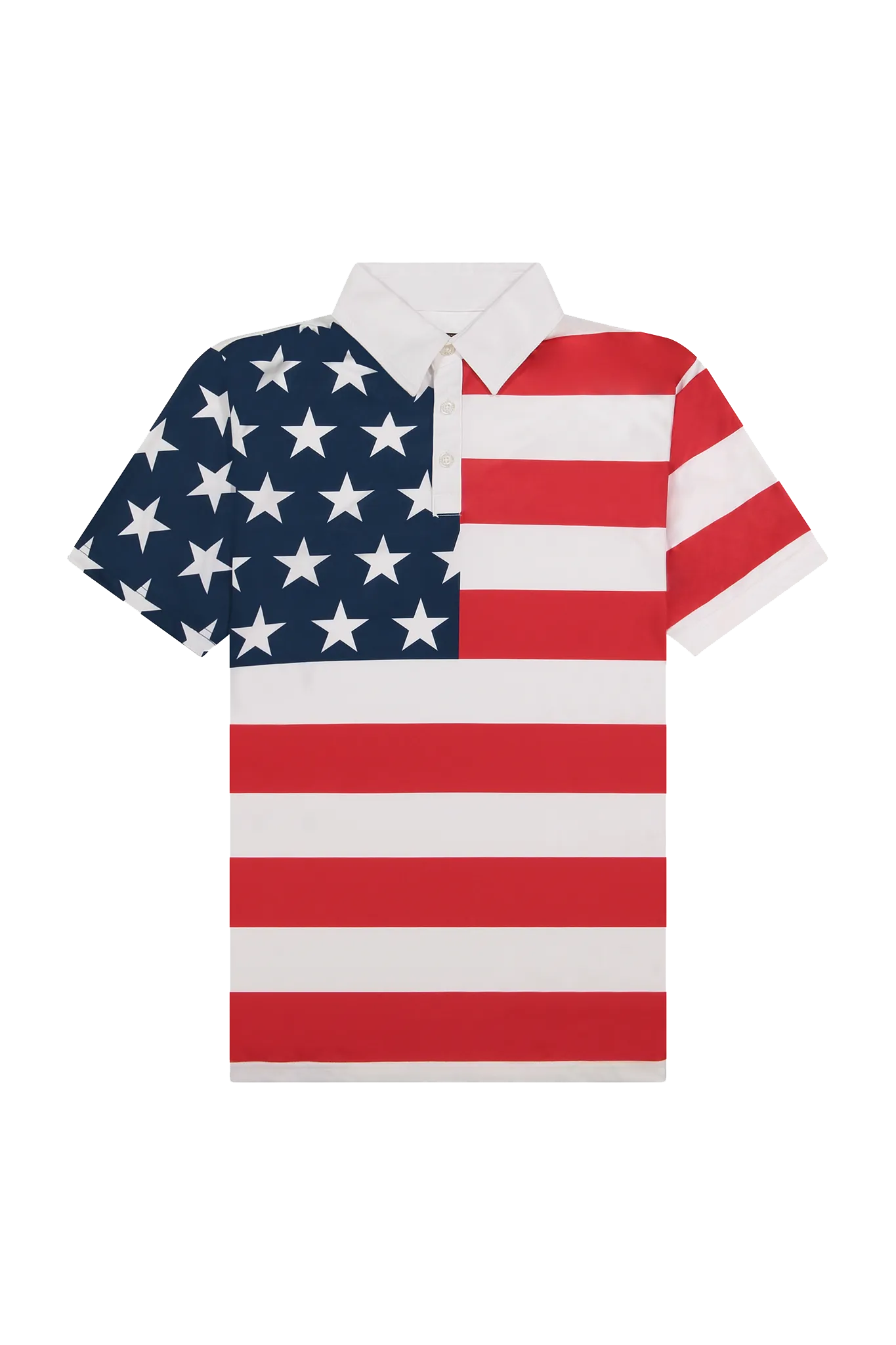 Men's Breezy Polo - Stars & Stripes