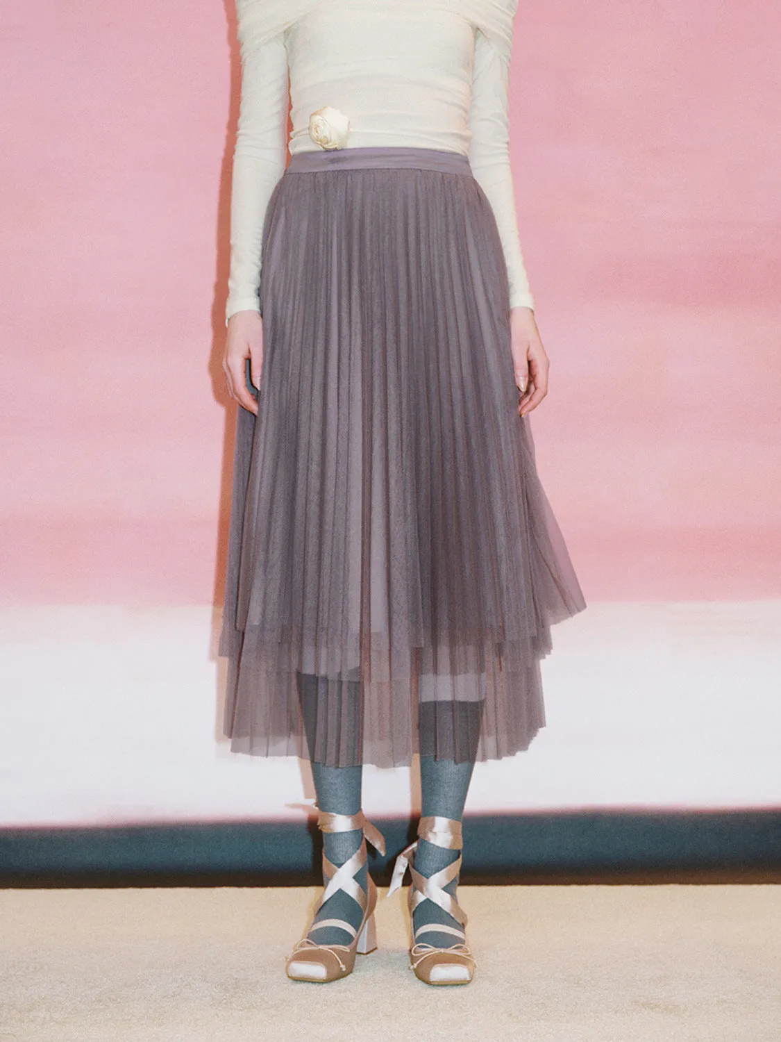 Mesh A-Line Skirts