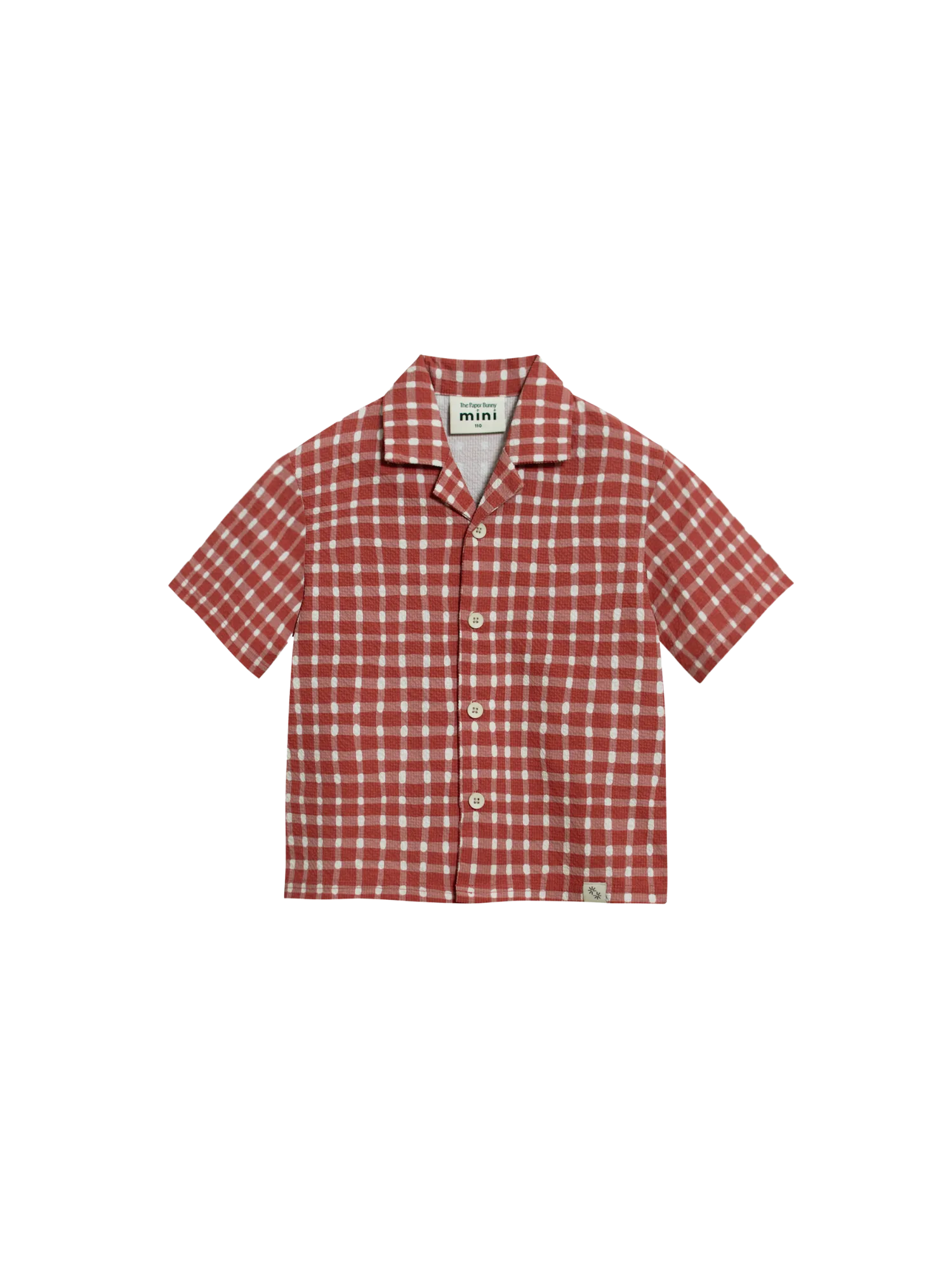 Mini Resort Shirt (Seersucker Gingham)