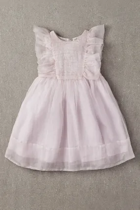 Nellystella Mae Silk Baby Girls Dress - Orchid Ice