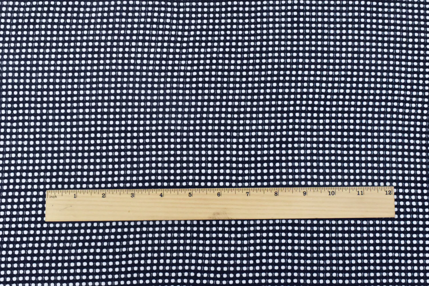 Night Blue-White Texture Poly-Cotton Dobby Woven Fabric