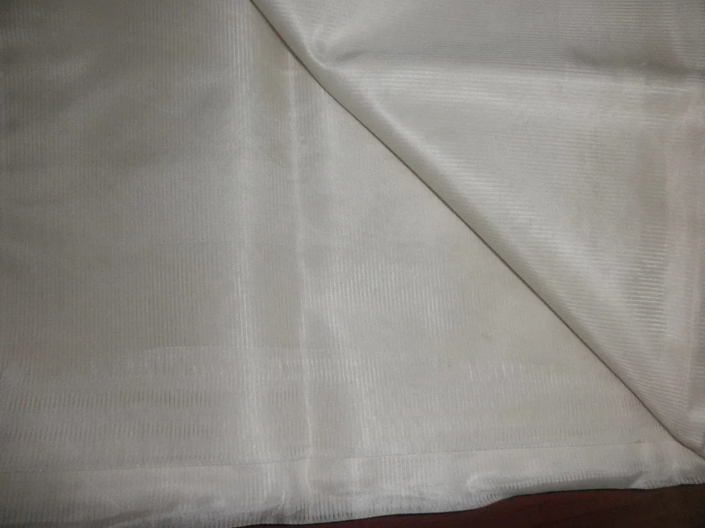 off White silk organza -2mm thin stripes