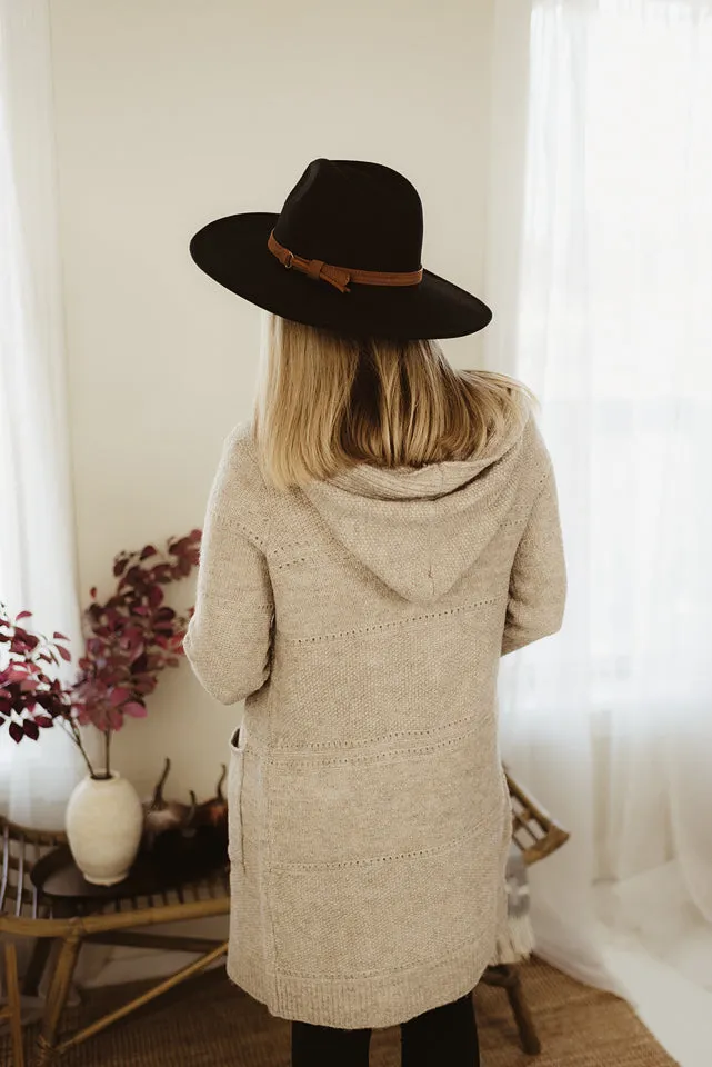 Open Hoodie Cardigan