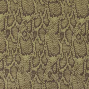 Printed Suede Scuba - Snake - Khaki