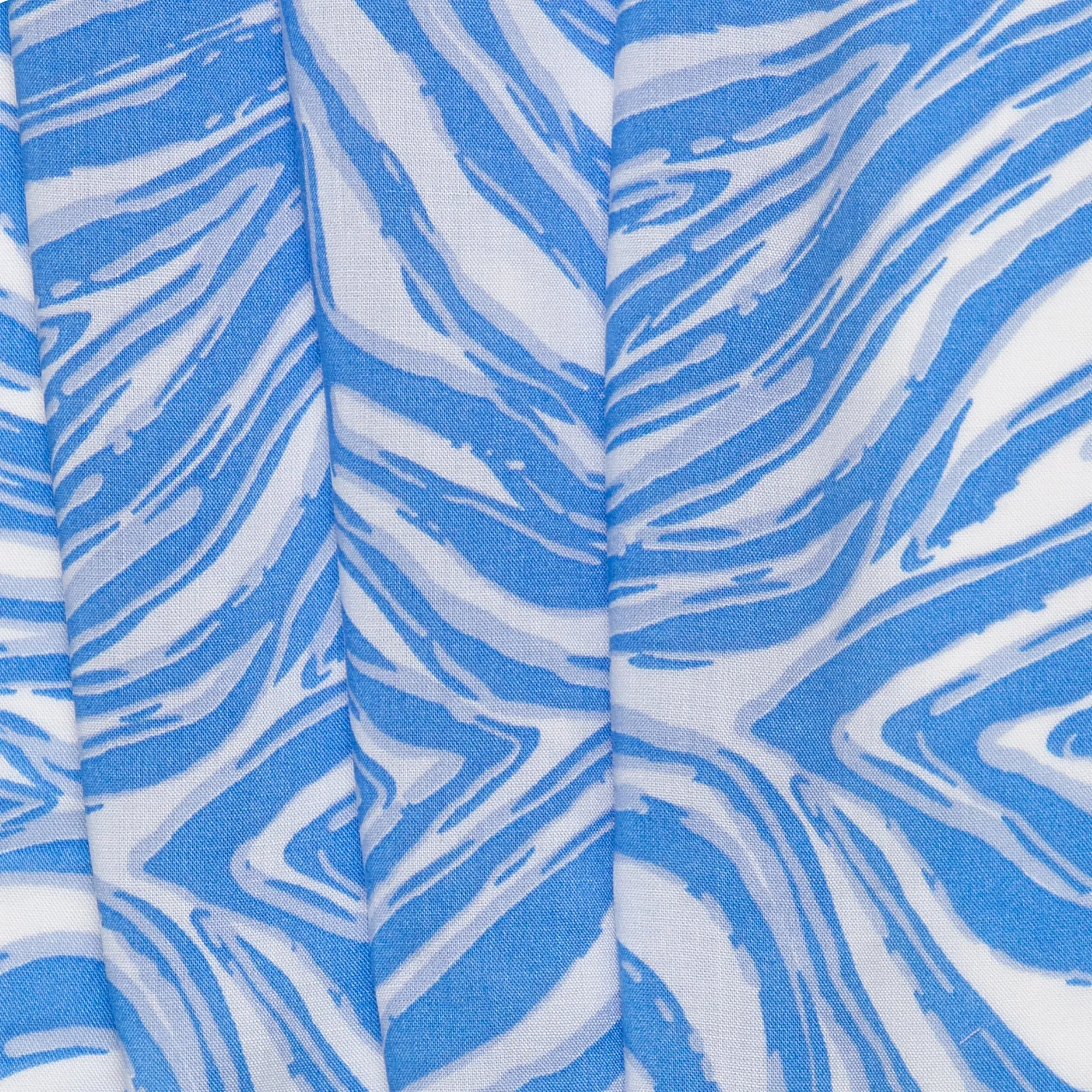 Rayon Voile Print - ALISSA - Abstract - Blue