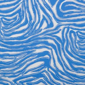 Rayon Voile Print - ALISSA - Abstract - Blue