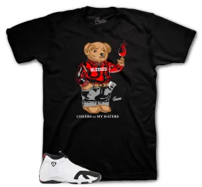 Retro 14 Black Toe Cheers Bear Shirt