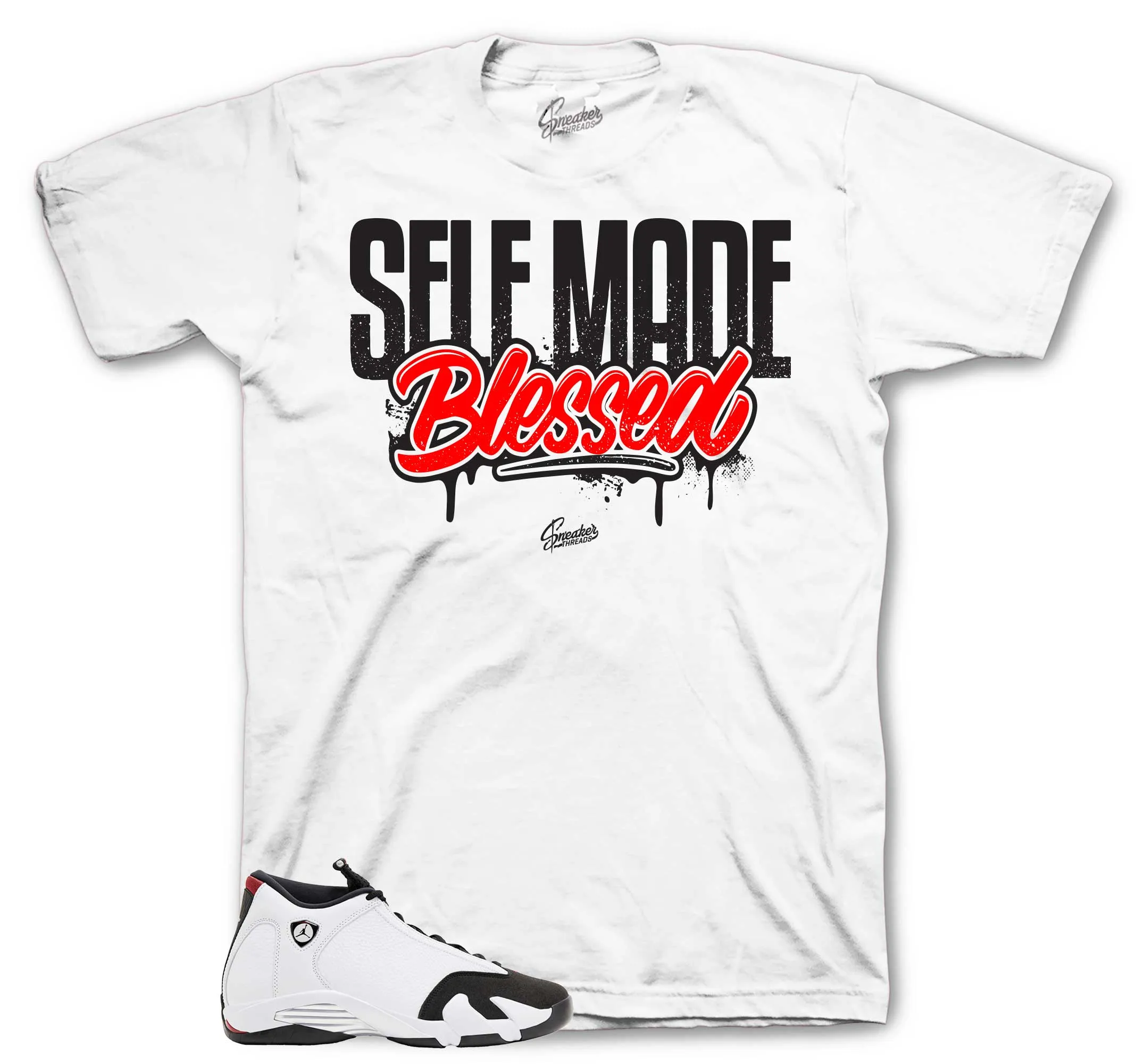 Retro 14 Black Toe Self Made Shirt