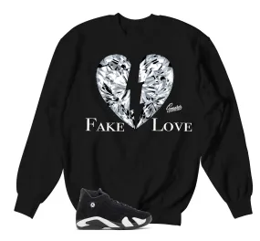 Retro 14 Black/White Love Sweater