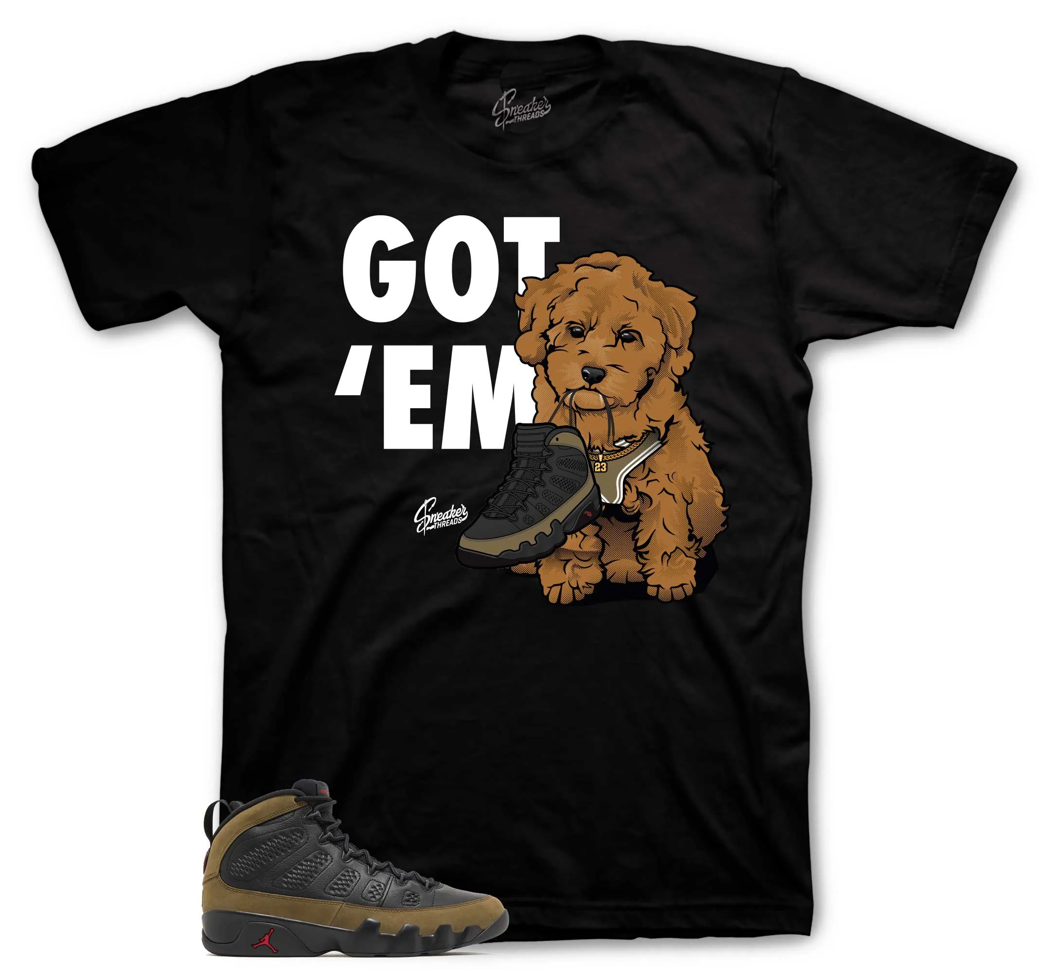 Retro 9 Olive Got Em Shirt