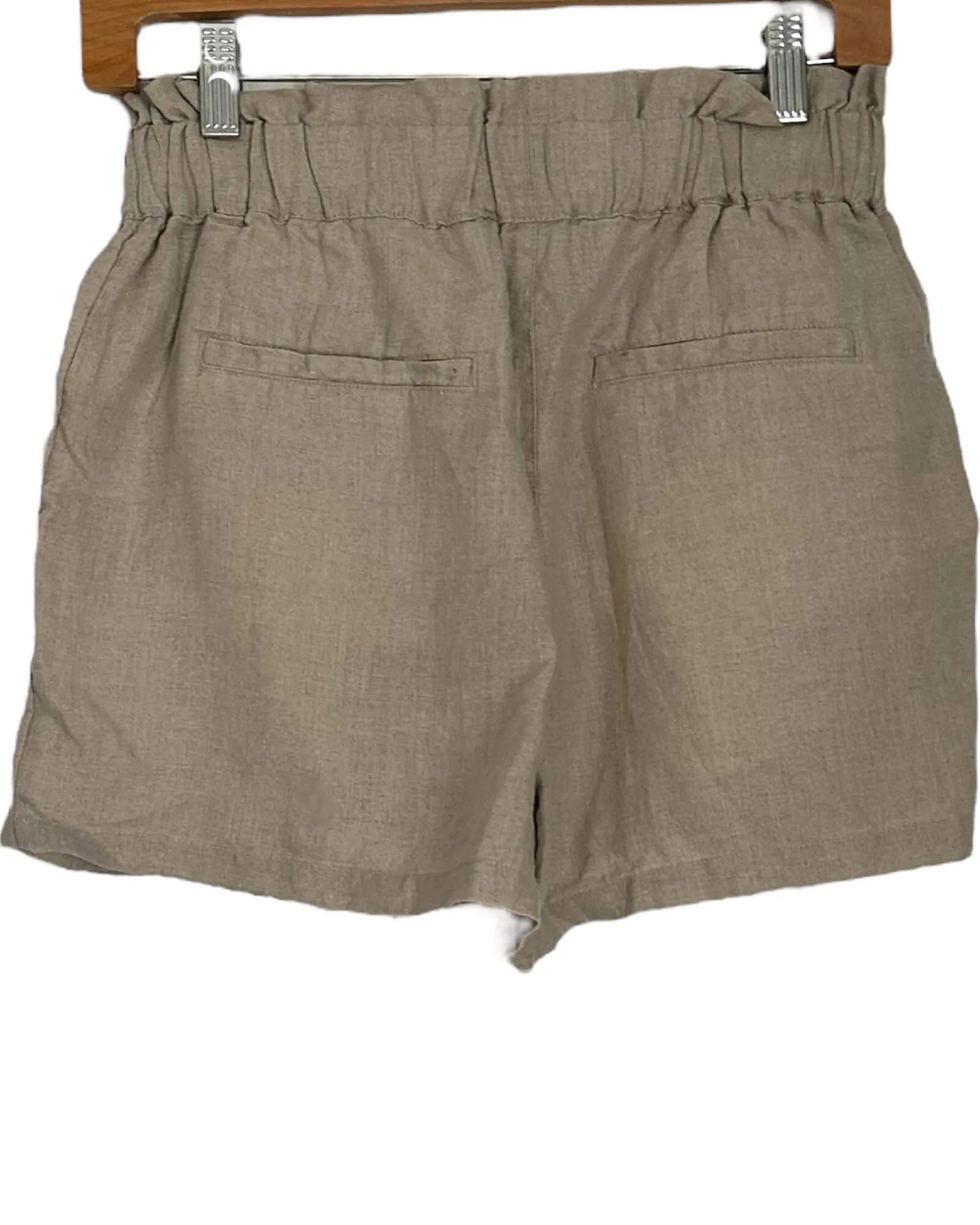 Soft Autumn Tan Linen Shorts