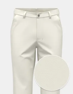 Soft White Cotton Stretch | Chino