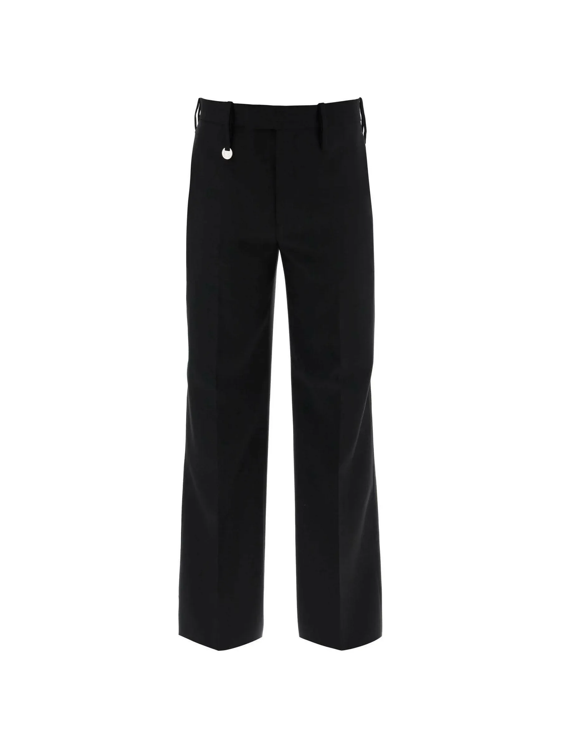 Straight Leg Wool Trousers