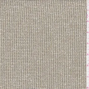 Straw/Black/White Textured Dobby Woven Jacketing Fabric