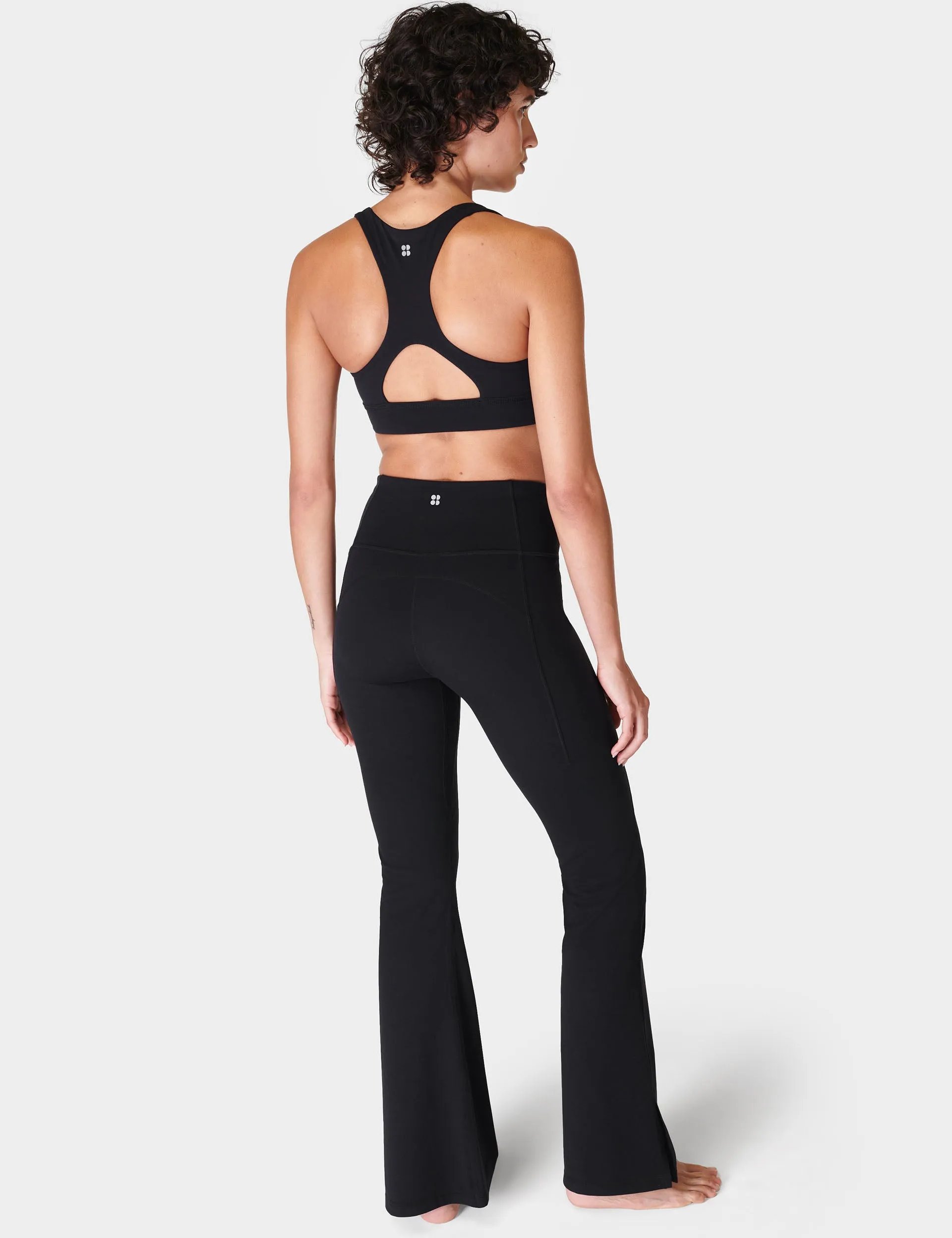 Super Soft Flare Yoga Trousers - Black