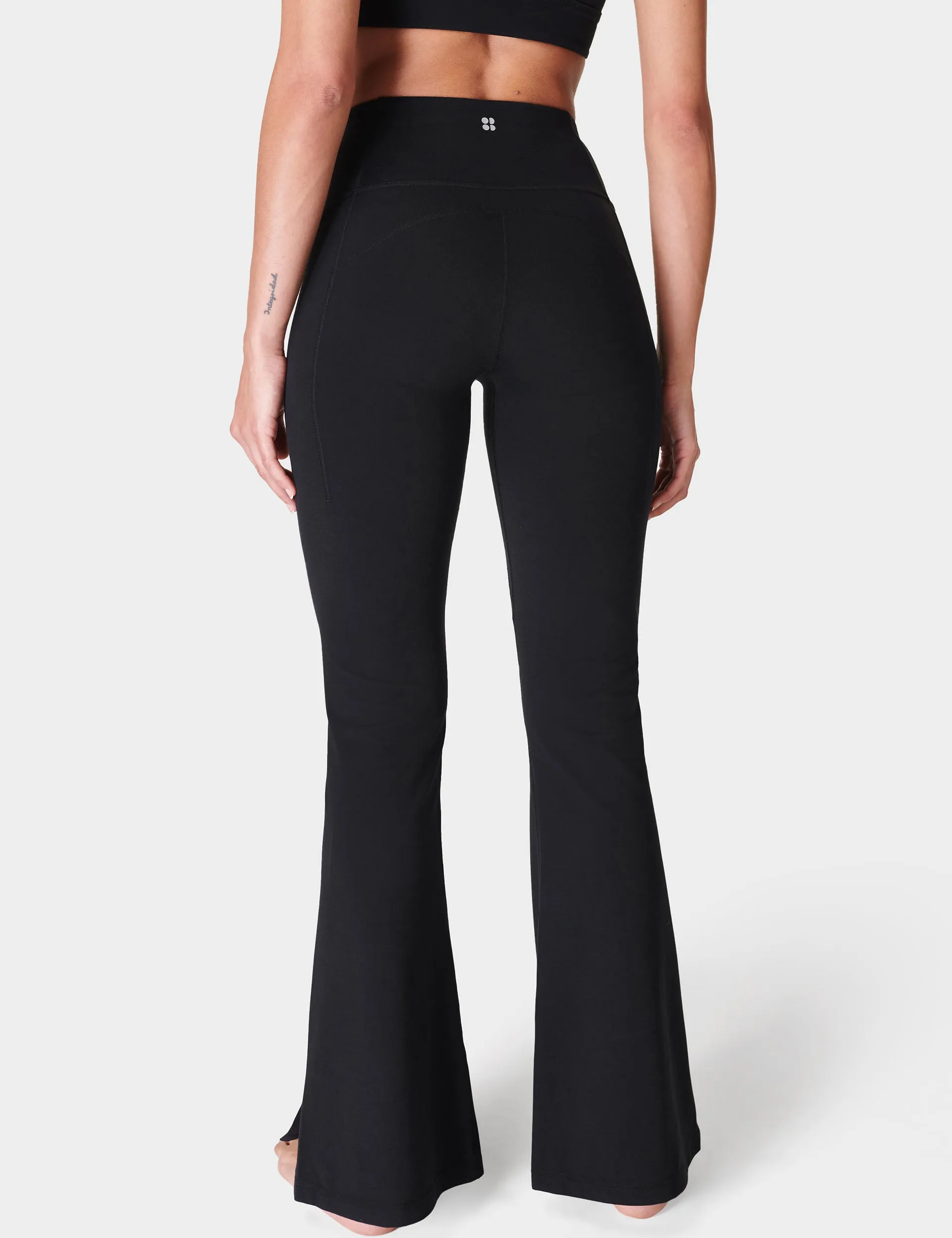 Super Soft Flare Yoga Trousers - Black