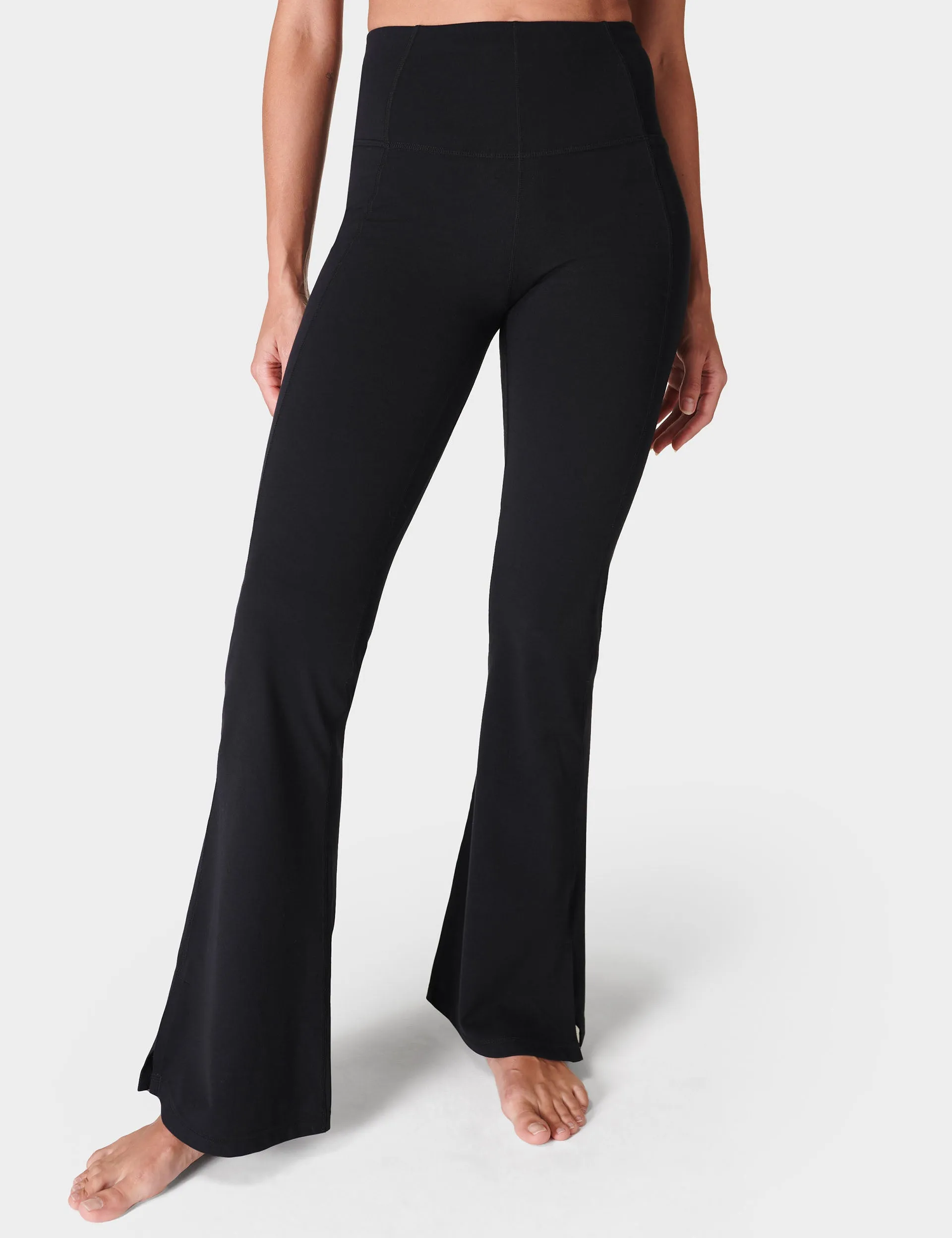 Super Soft Flare Yoga Trousers - Black